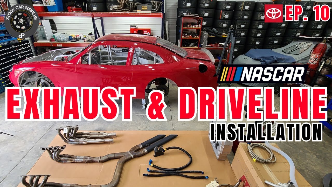 NASCAR Exhaust and Driveline Installation
