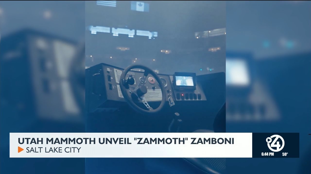 Компания Utah Mammoth представила машину для заливки льда Zammoth.