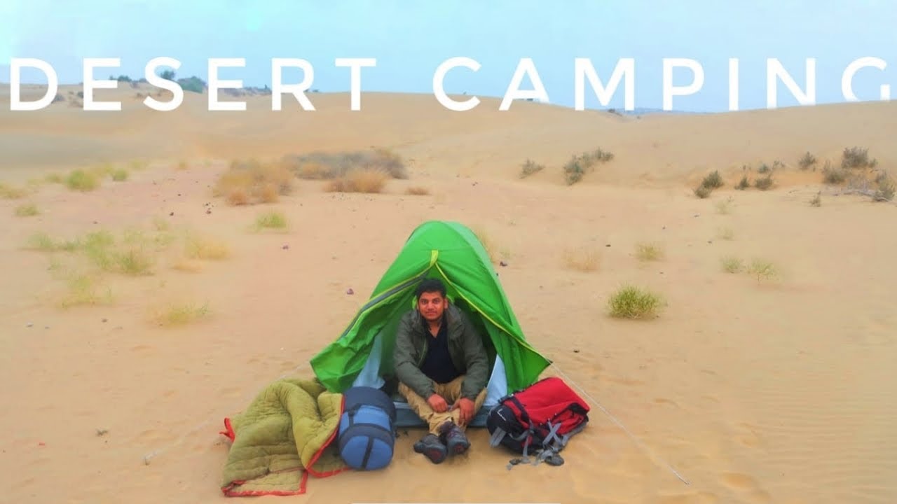 Camping and Riding my Bajaj Avenger in THAR DESERT - RAJASTHAN | Camping in India