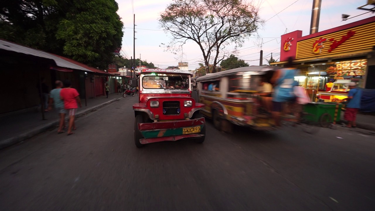 Philippines, jeep ride (rearview) from Maligaya to SM Fairview Terraces