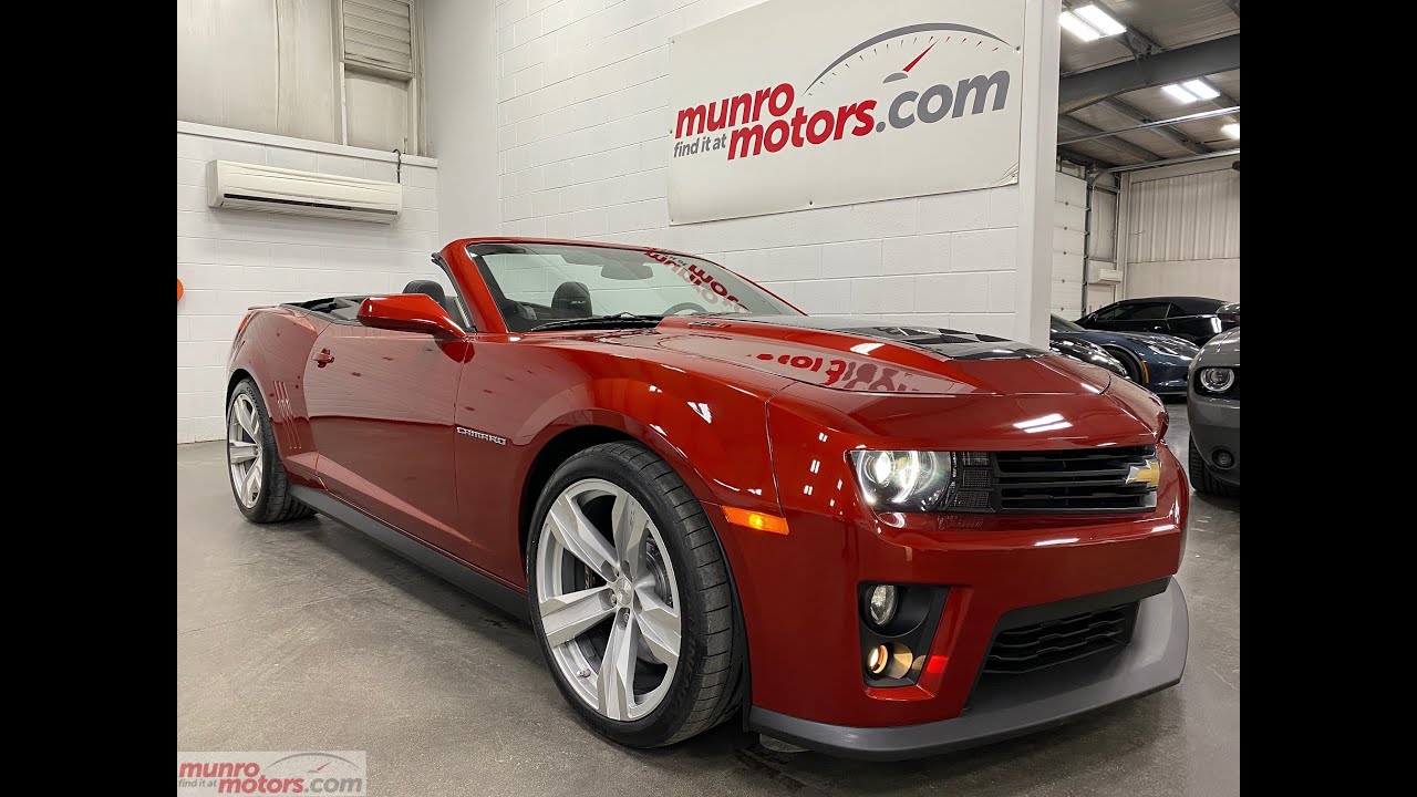 2014 CamaroSOLDSOLDSOLDZL1 Convertible Red Rock Metallic Auto with just 35k kms! Munro Motors
