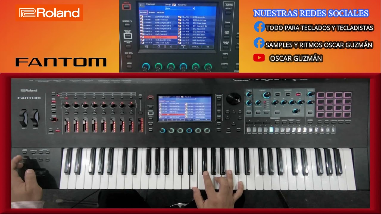 FANTOM 6 EN ESPAÑOL FUNCION SINGLE TONE, CATEGORÍAS, FAVORITOS Y ÁREA DE CONTROL POR: OSCAR GUZMAN