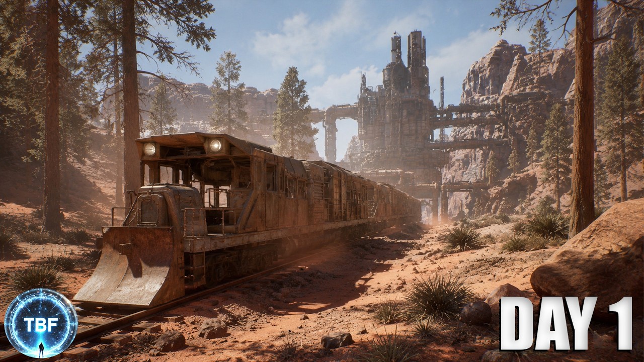 This NEW Post-Apocalyptic Survival Game Has a TRAIN BASE! | Steel Ark