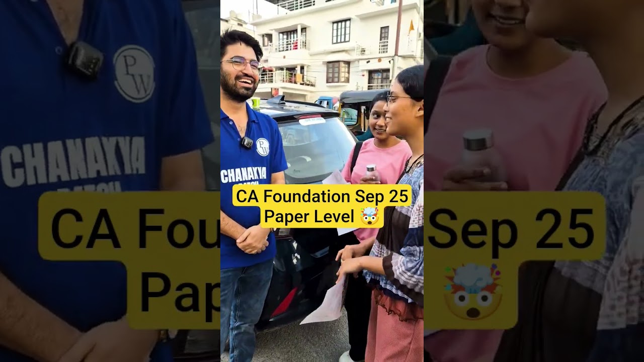 CA Foundation Quantitative Aptitude Exam Review 🤯🔥 #PW #CA #PW