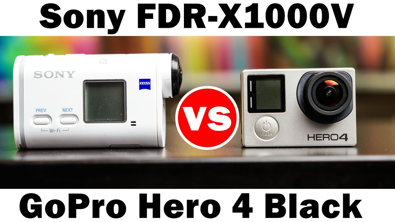 Sony FDR-X1000V Vs GoPro Hero 4 Black - Full In-Depth Comparison
