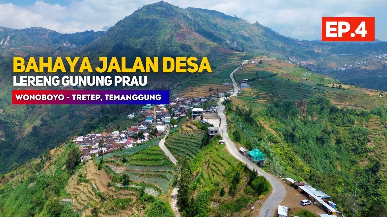 BAHAYA JALAN ANTAR DESA GUNUNG PRAU [EP.4] Pemandangan Alam Desa Wates, Wonoboyo, Temanggung