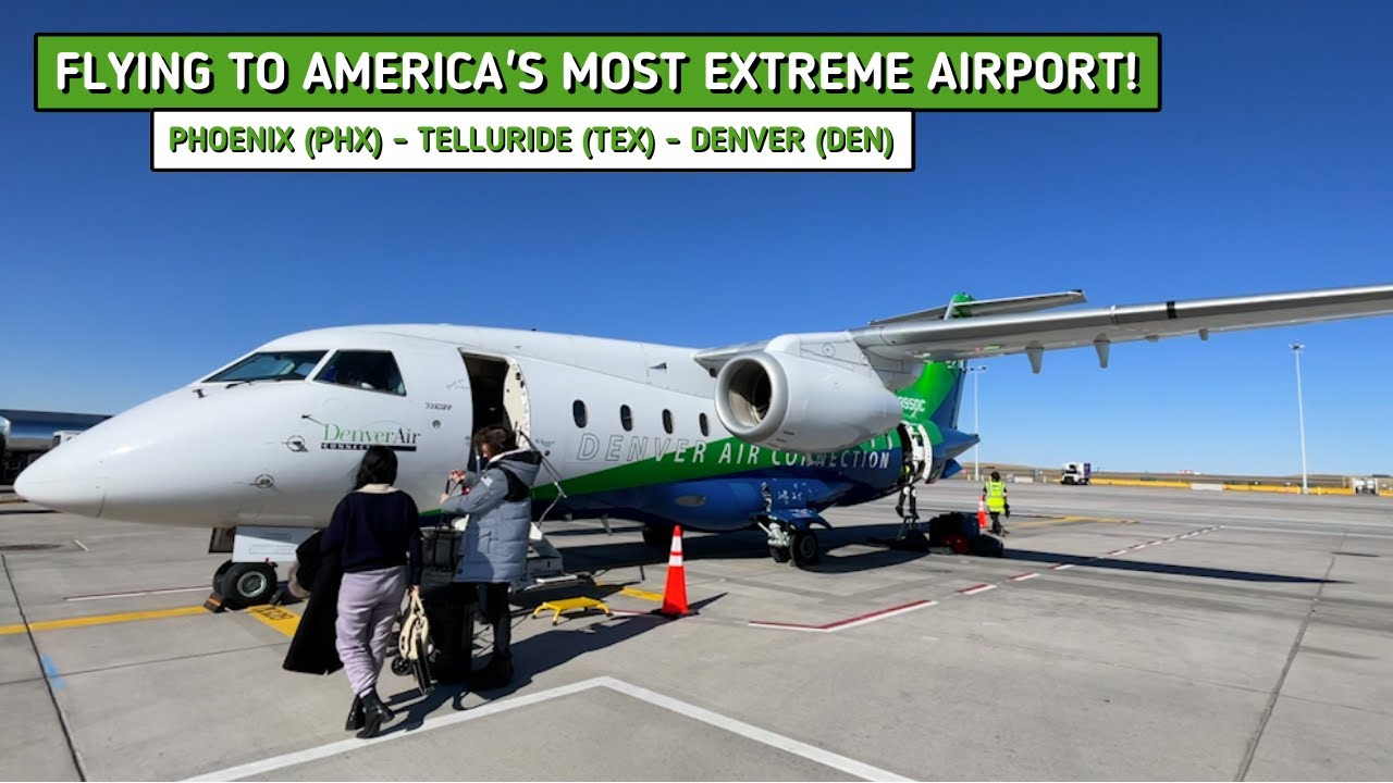 REVIEW | Denver Air Connection | Phoenix (PHX) - Telluride (TEX) - Denver (DEN) | Dornier 328JET