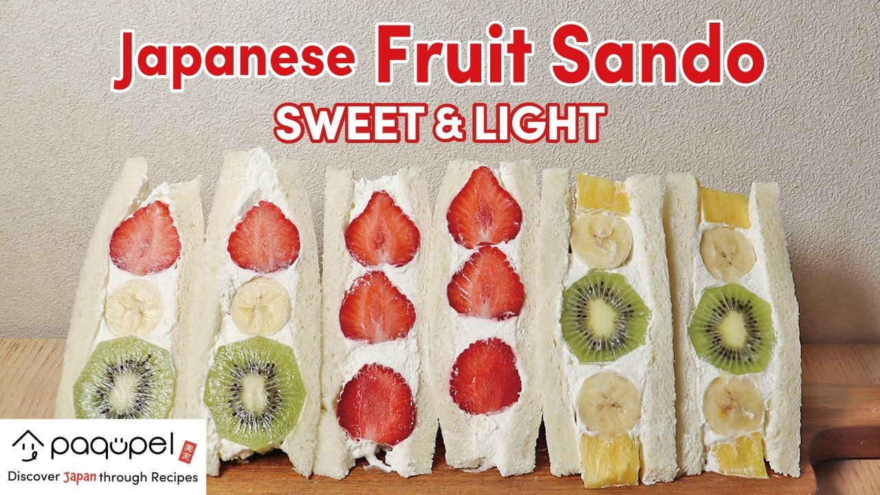 Japanese Fruit Sandwich (Fruit Sando) | Light, Creamy & Beautiful Dessert Recipe