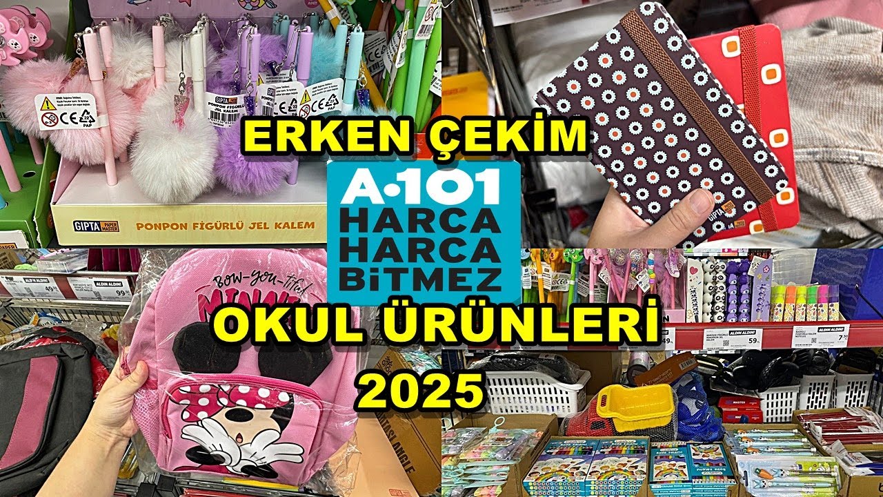 A101 KIRTASİYE ÜRÜNLERİ 2025 | OKULA DÖNÜŞ KIRTASİYE ALIŞVERİŞİM / back to school 2025