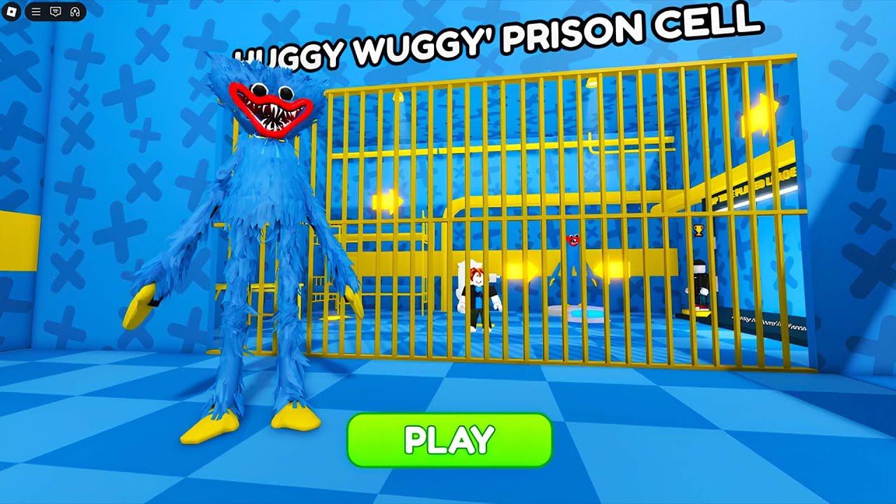HUGGY WUGGY PRISON RUN! (OBBY) roblox! Gameplay Walkthrough 
