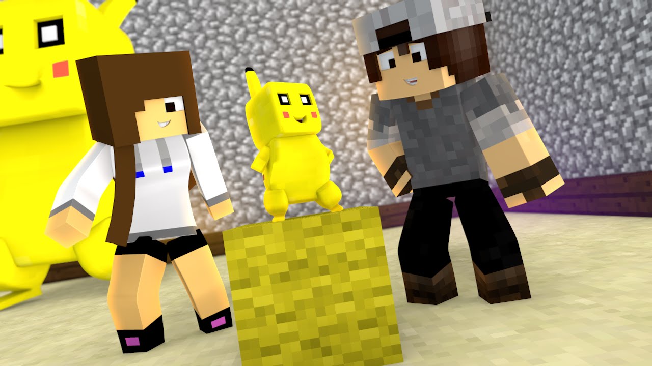 BRIGANDO COM A BIBI #7 - POKEMON MAIS FEIO! - MINECRAFT!