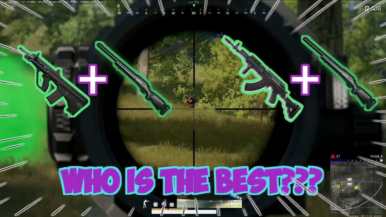 WHO IS THE BEST?? BERYL M762 WITH M24 OR AUG WITH M24?? GAMEPLAY PUBG BATTLEGROUNDS
