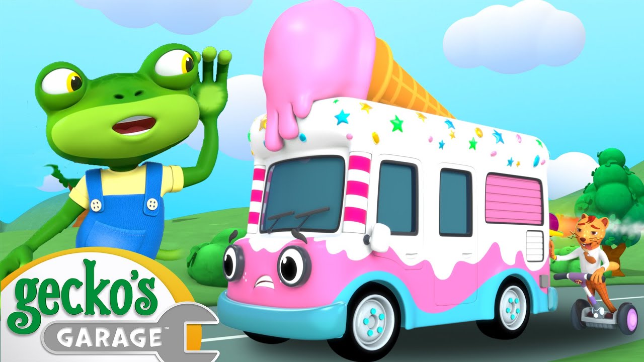 Rocket Powered Ice Cream Truck | Gecko's Garage | Trucks For Children | Cartoons For Kids
