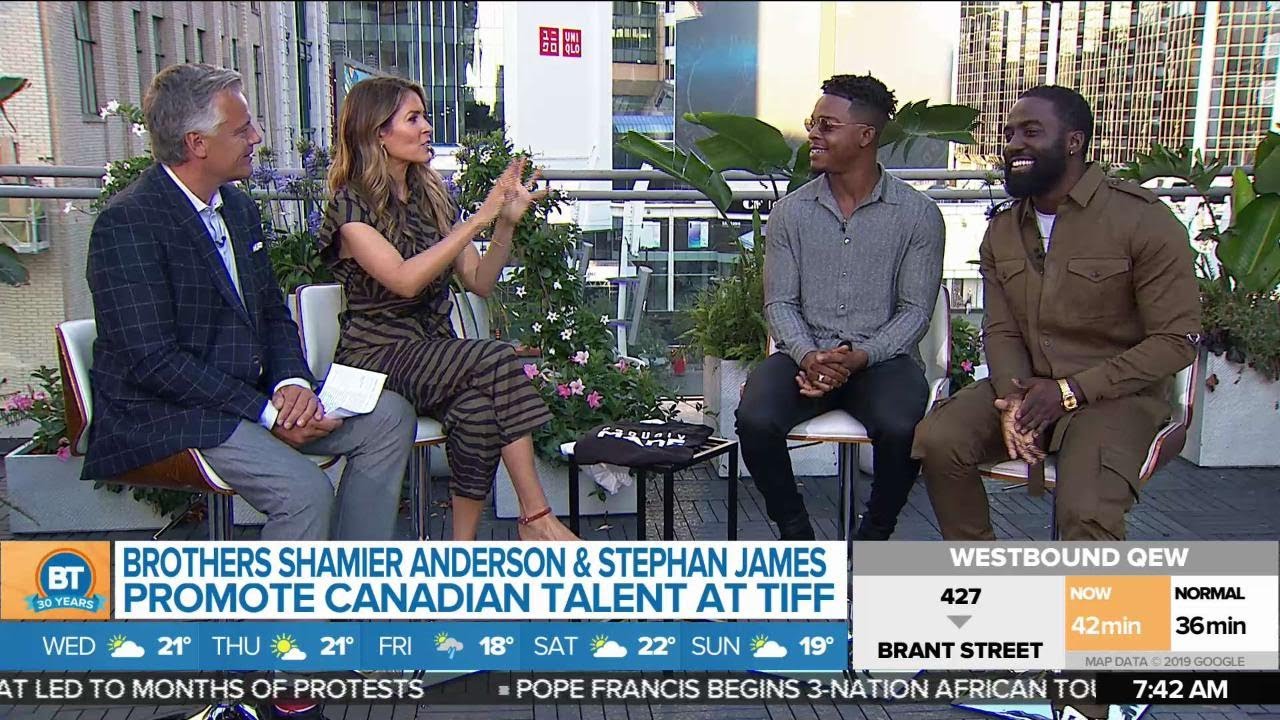 Shamier Anderson and Stephan James promote Canadian content