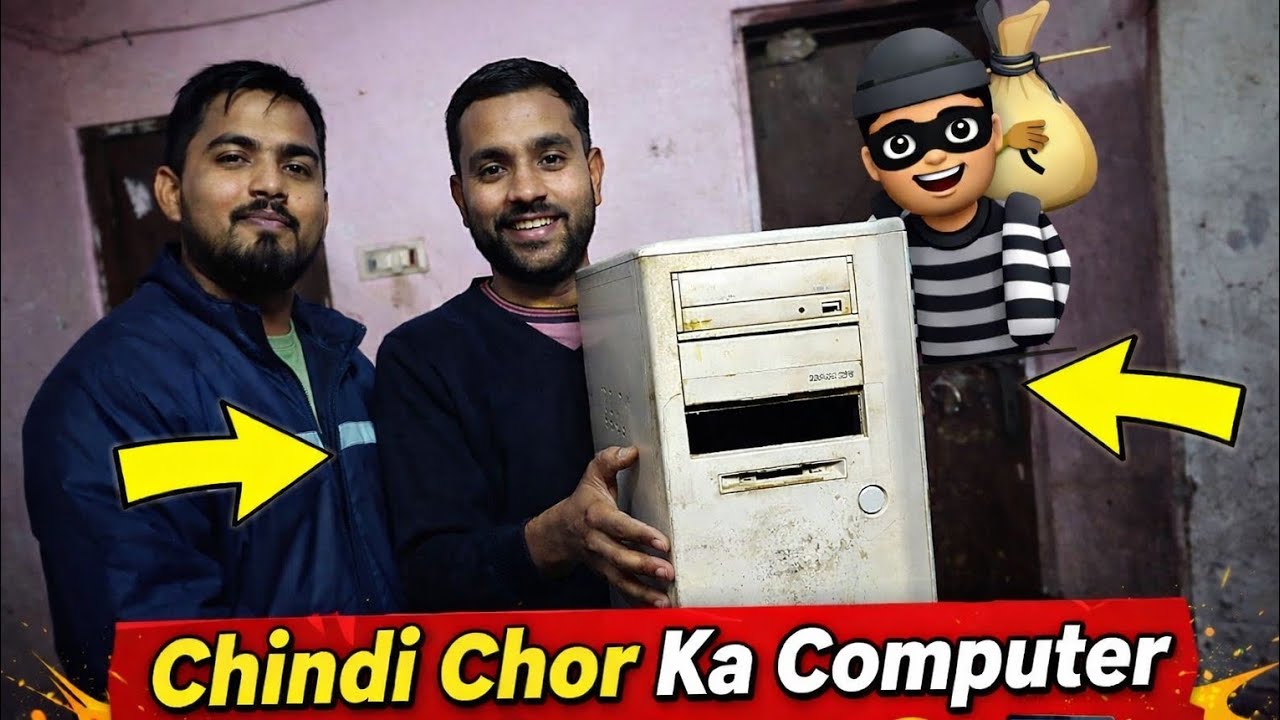 Chindi Chor ka computer pakad liya 🤣💻