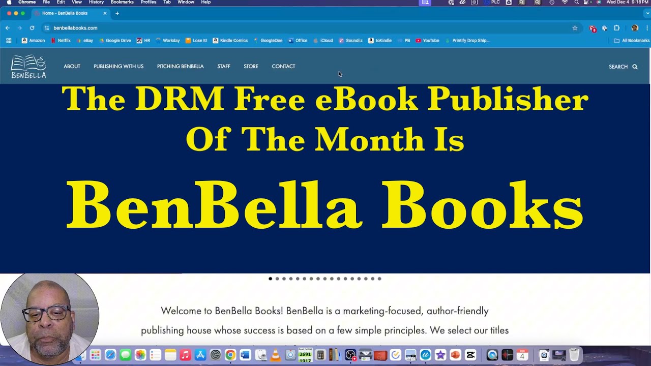 The DRM Free eBook Publisher Of The Month Is BenBella Books