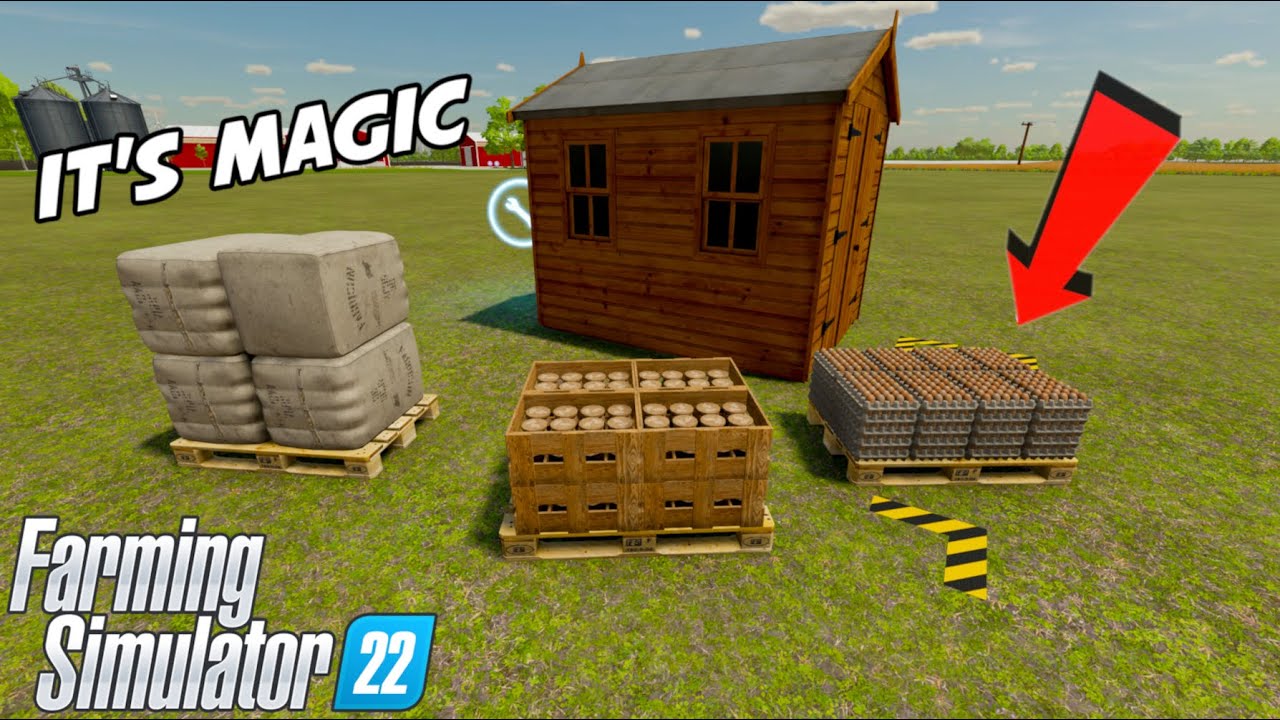 Автоматическая перекачка яиц, шерсти и мёда | Farming Simulator 22