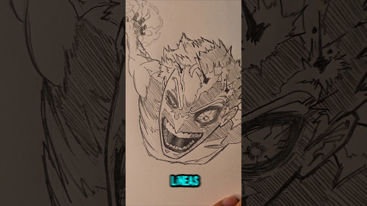 Como sombrear tus dibujos en menos de 30 segundos. #mha #allforone #AFO #tutorial