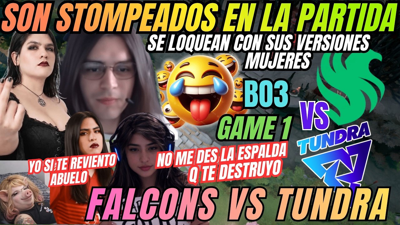 SON STOMPEADOS EN LA PARTIDA - SE LOQUEAN EN DISCORD - FALCONS VS TUNDRA - GAME1 - B03 - DREAMLEAGUE