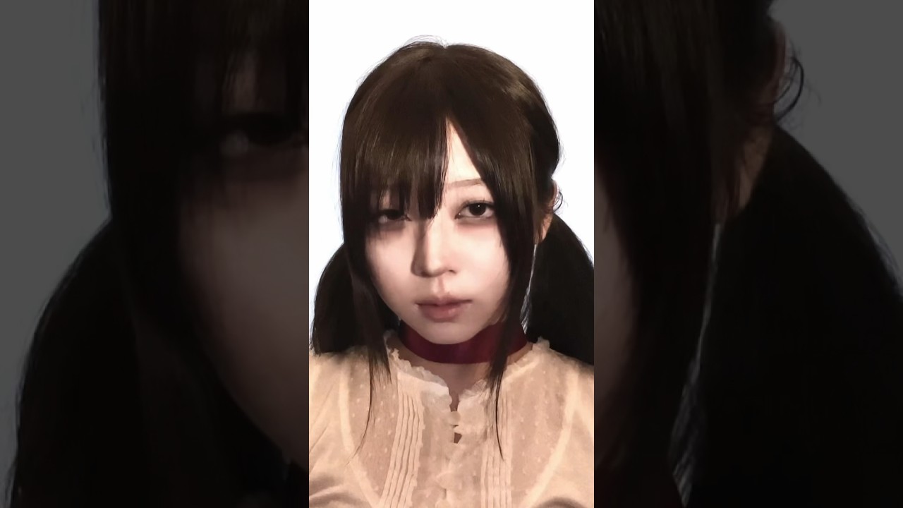 TikTokで70万回再生されたメイク動画！ホラーゲームガール風♪ #sayoko #tiktok #メイク #変身