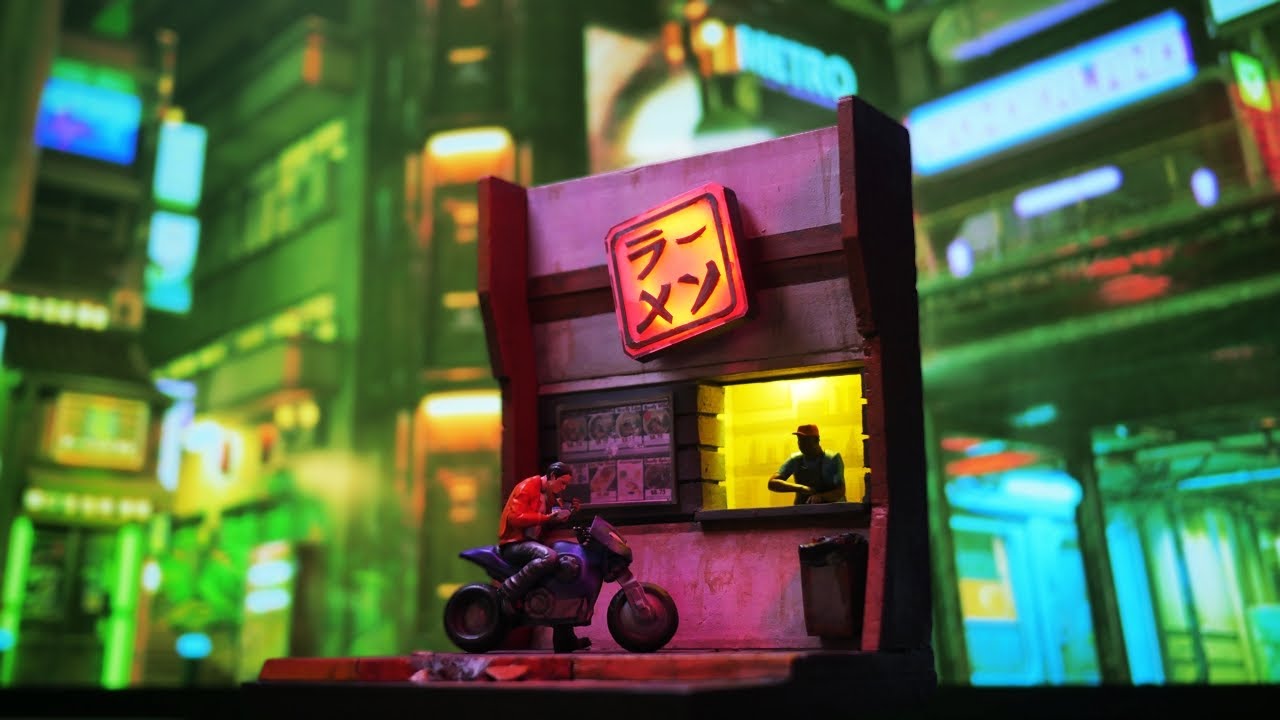 A build for Ramen Lovers! | Cyberpunk Diorama
