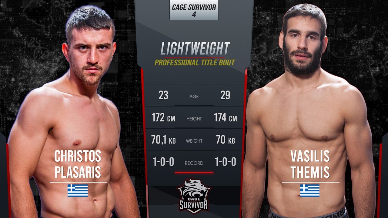 Cage Survivor 4 | Christos Plasaris vs. Vasilis Themis | Full Fight