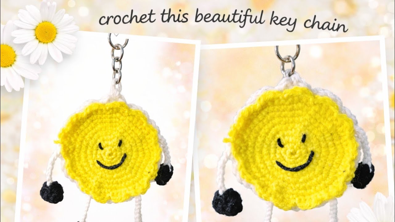 Smiley key for beginner #shorts #chrochet #reels #craft #diy 