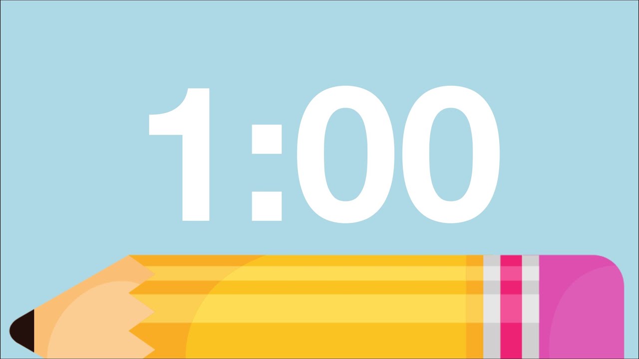 1 Minute Back to School Timer (Chimes Alarm at End)