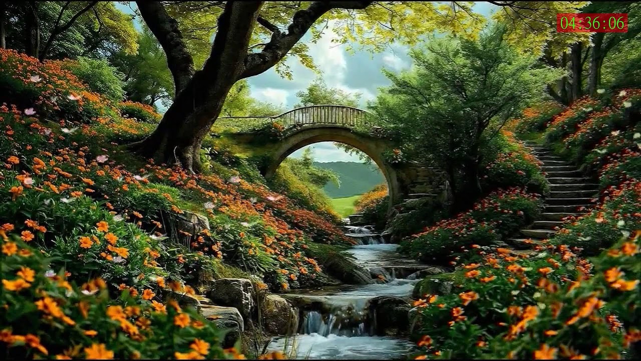 Tranquil Mountain Streamscape for Sleep Support