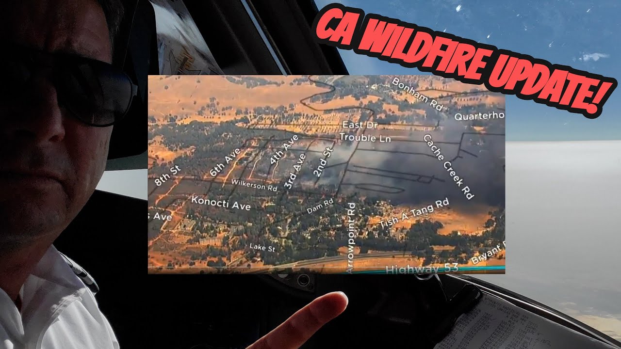 19 Aug CA Wildfire UPDATE from 37,000'!