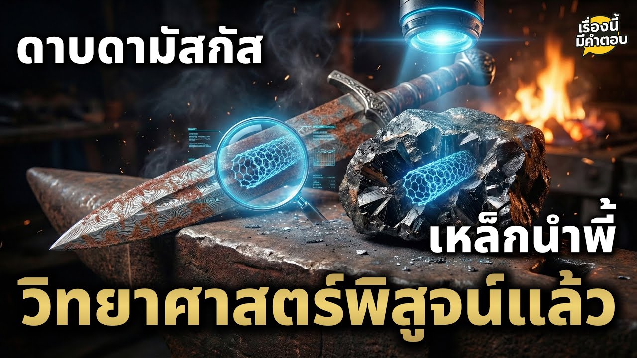 สูตรลับที่หายไป! พบ 'นาโนเทคโนโลยี' ในเหล็กน้ำพี้และดาบโบราณ ที่วิทย์ปัจจุบันเพิ่งไขคำตอบได้