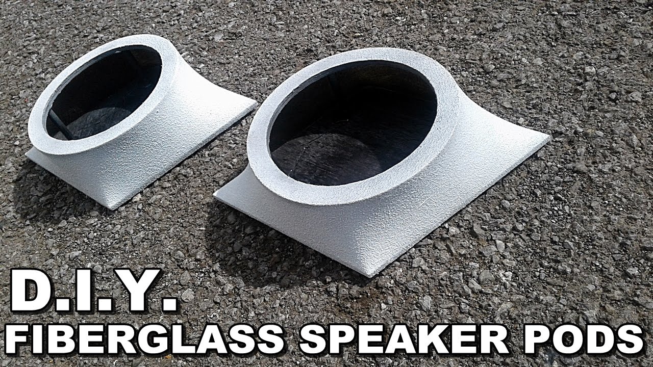 DIY DIAMOND FIBERGLASS SPEAKER PODS - SIMPLE EASY BUILD