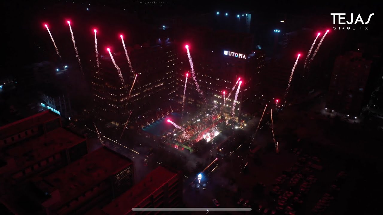Jaimala Ceremony Fireworks Show at Avadh Utopia Club Surat | Stunning Pyrotechnics by Tejas Stage FX