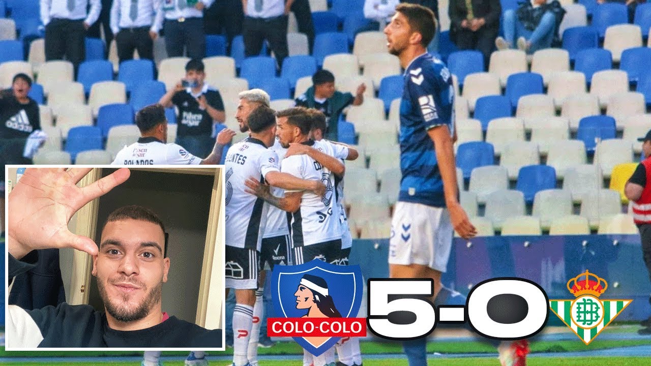 🔥😱ESPAÑOL REACCIONA *POR PRIMERA VEZ* a COLO COLO 5-0 REAL BETIS !CACIQUE APLASTA al REAL BETIS! 🔥😱