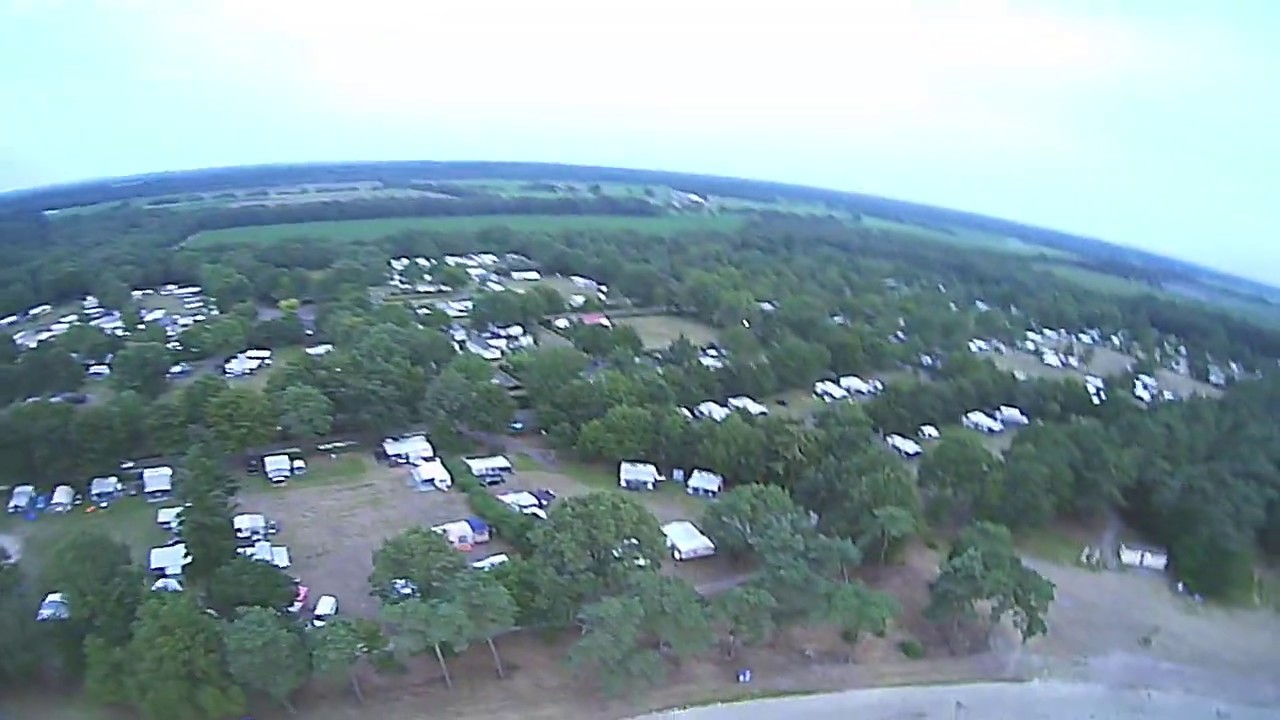 Bird flight above the beautiful lake Camping De Bergen Wanroij