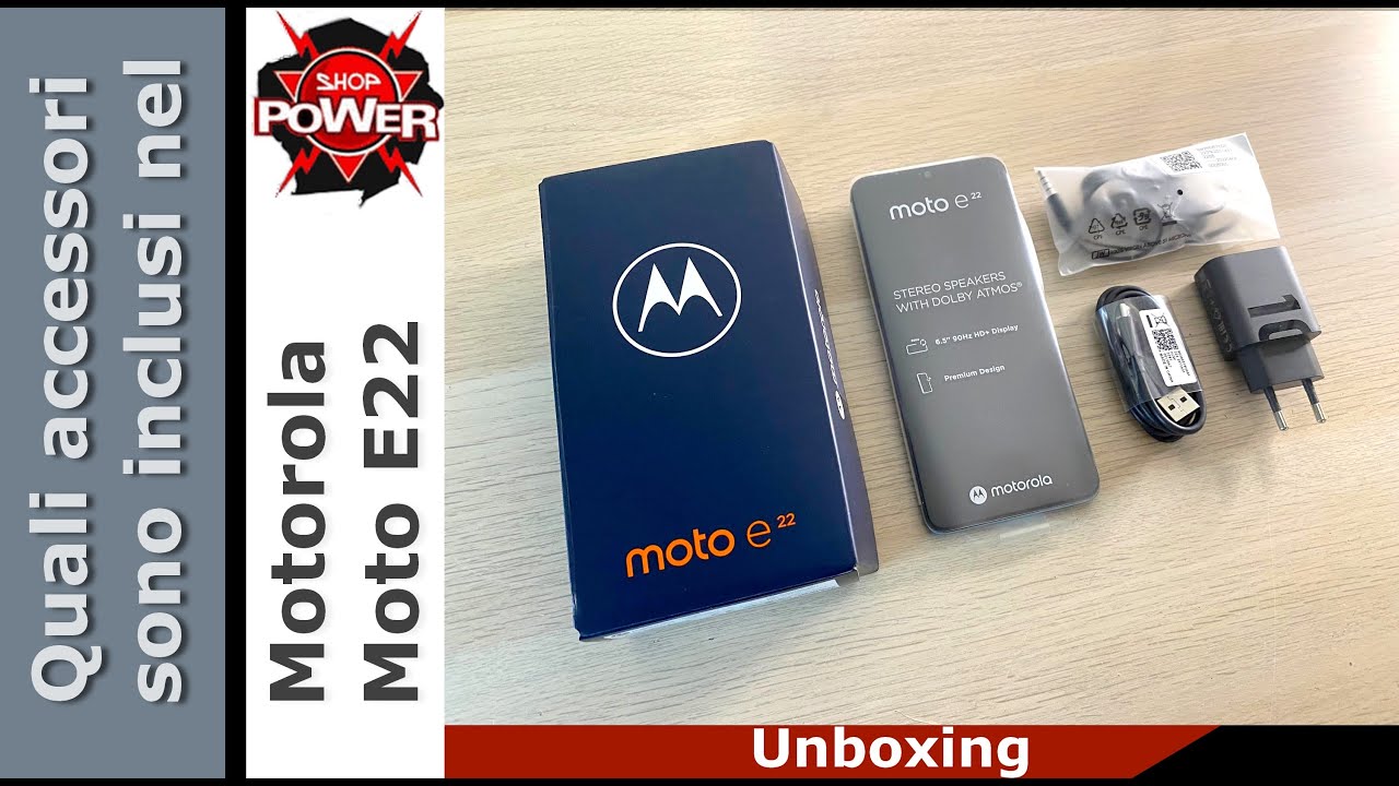 Quali sono gli accessori giusti per il Motorola Moto E22. Unboxing Ita by MaxyShopPower