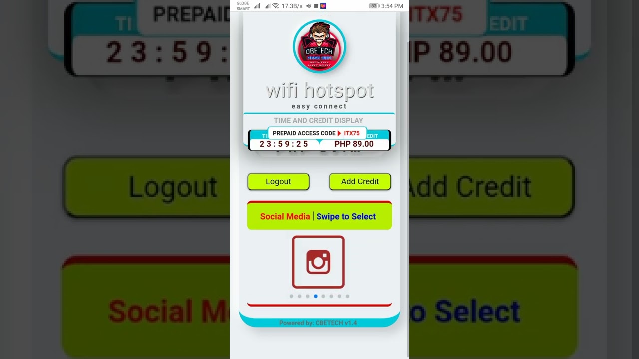 Simple & Practical Wifi Hotspot Captive Portal Design. Made for wifi rental purpose.
