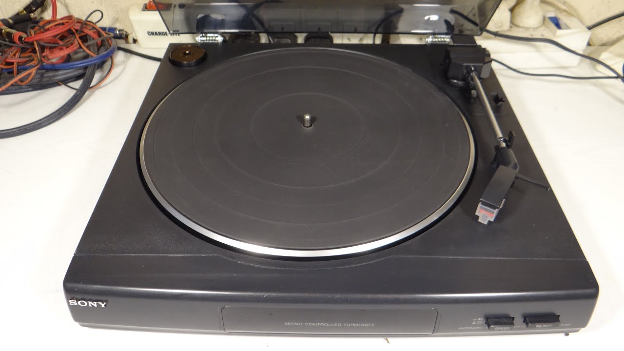 BANDEJA GIRADISCOS TORNAMESA TURNTABLE SONY PS-LX56P MALAYSIA 1994 RESTAURACION P2