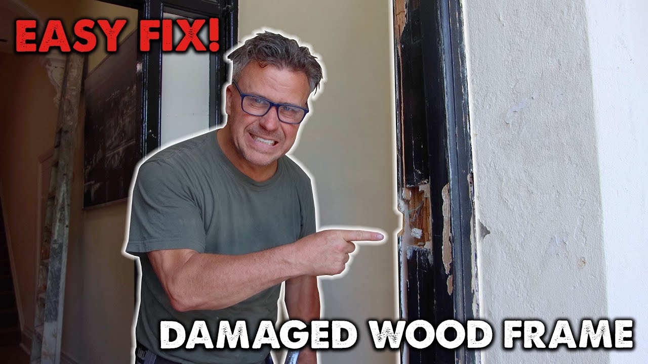 Wood Resin Repair On Old Wooden Door Frame