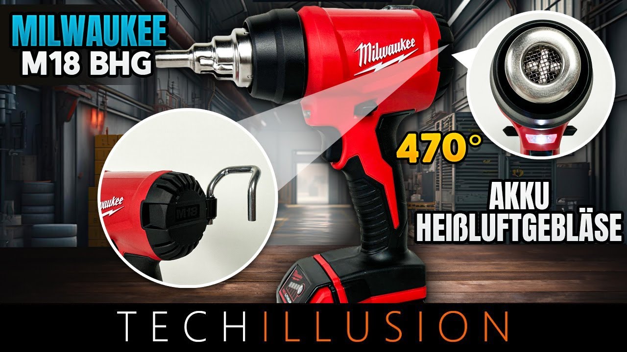🔥TOP oder FLOP?!🧐 MILWAUKEE M18 Akku-Heißluftgebläse BHG-0 im TEST!😱 Akku Heißluftfön Review & Test