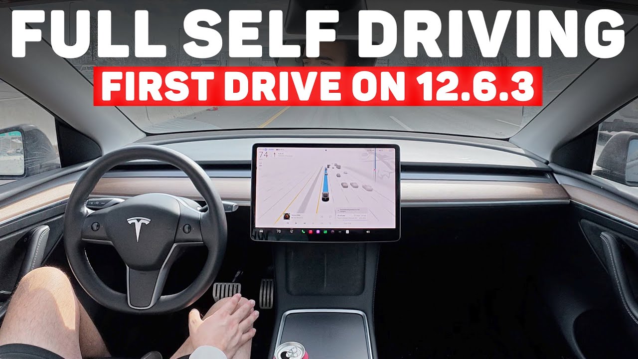 First Drive on v12.6.3 with HW3 - Highway Driving Made Easy! (Tesla FSD Supervised)