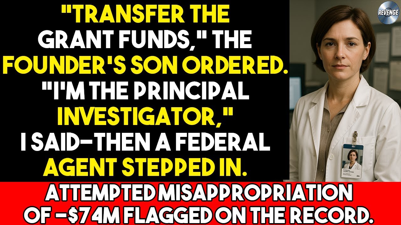 Он приказал мне перевести средства гранта — и тут вошел федеральный агент.