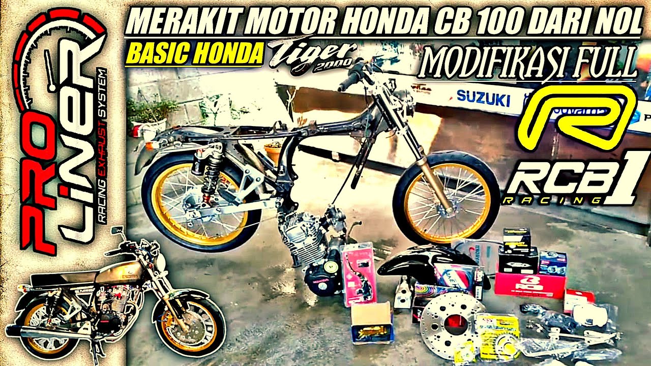 Full Restorasi honda cb 100 mulai dari nol (0) || modifikasi full RCB