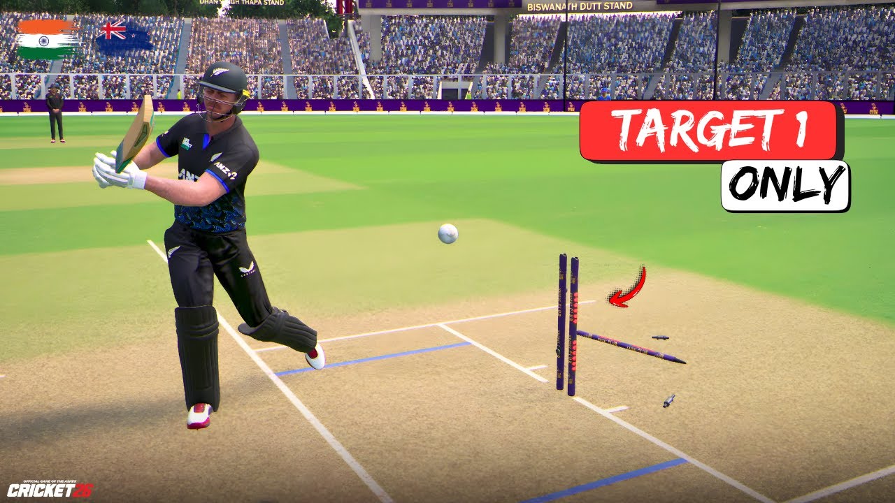😱 Can I ALL-OUT NZ on JUST 1 RUN?! 🤯 | 5th T20I | INSANE Challenge | Cricket 26