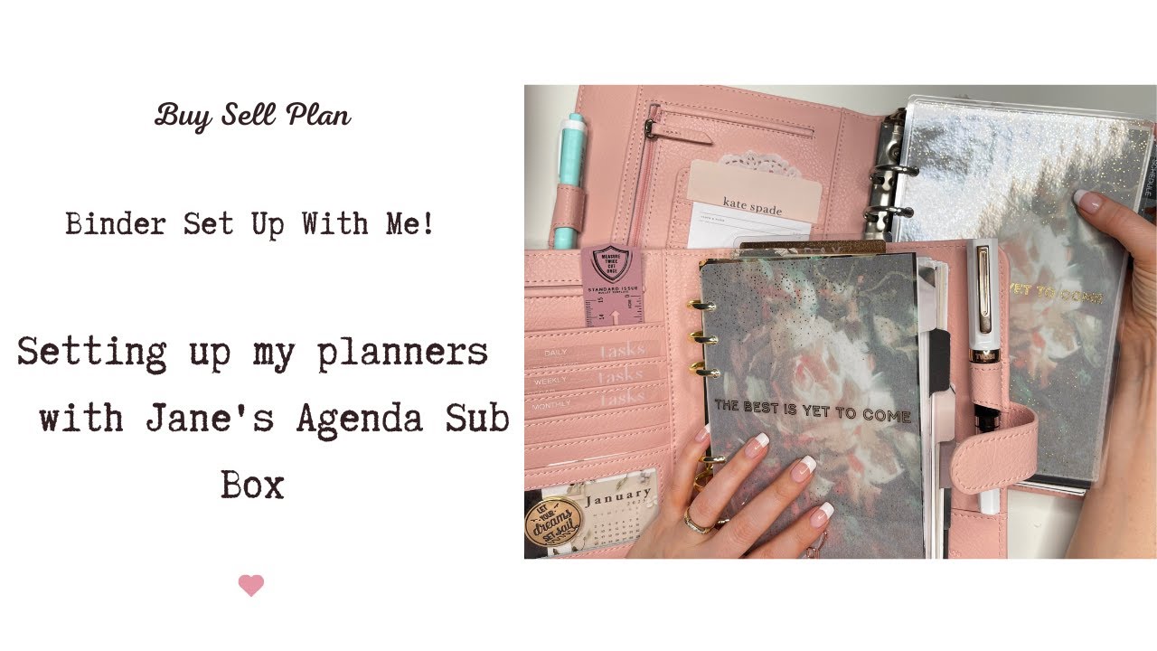 Set Up My Binders with Jane's Agenda Sub Box