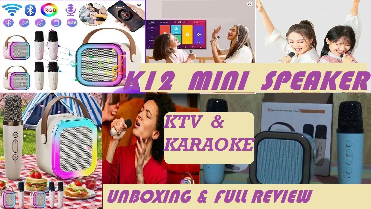 K12 Karaoke Wireless Bluetooth Sound System With Wireless Mic And Amazing RGB  Lights | Full Review