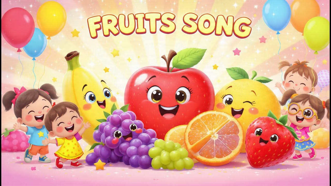 Fruits Song for Kids 🍎🍌🍇 | Learn Fruits | Magic Learning Kids