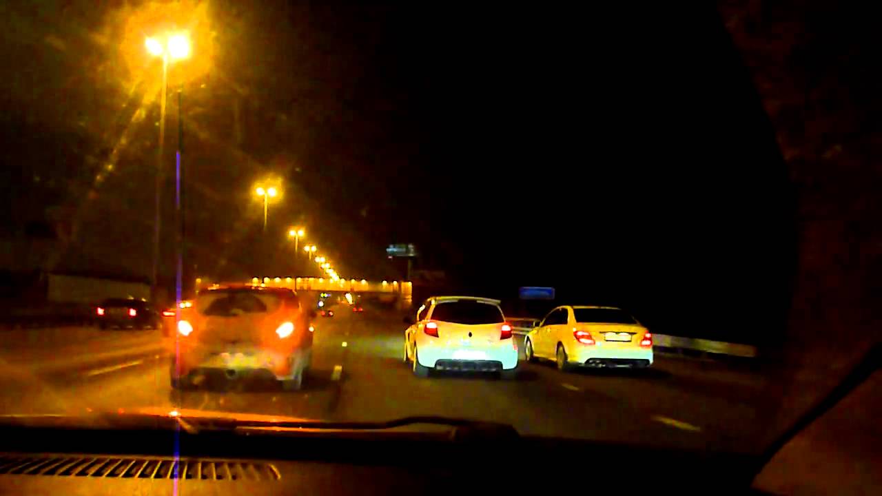 MB C300 4M vs  Clio RS vs  Corsa OPC from full stop Part I