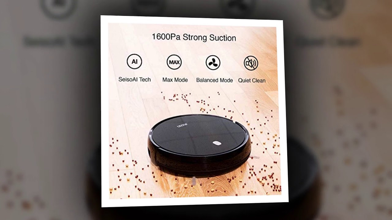 Rozi TidyBot Robot Vacuum Cleaner with Remote Control, 1600Pa, 4 Cleaning Modes for Hard Floors-