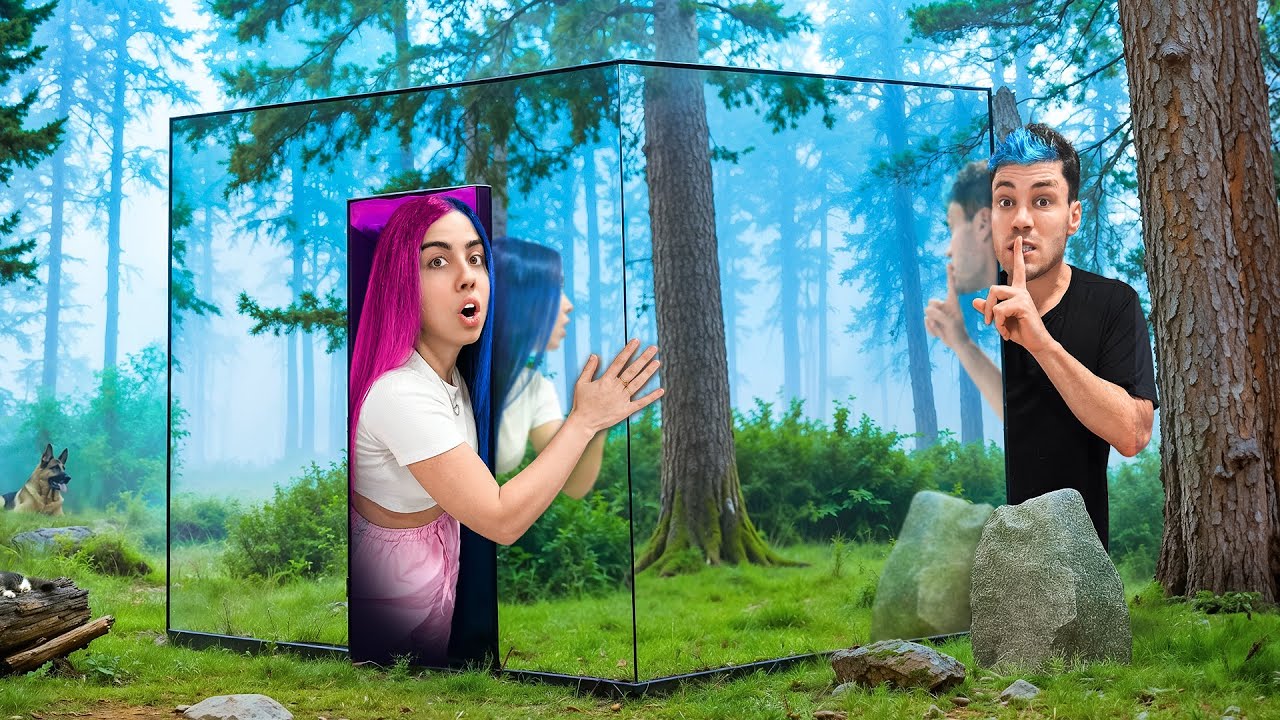 FIZEMOS uma CASA SECRETA TRANSPARENTE!